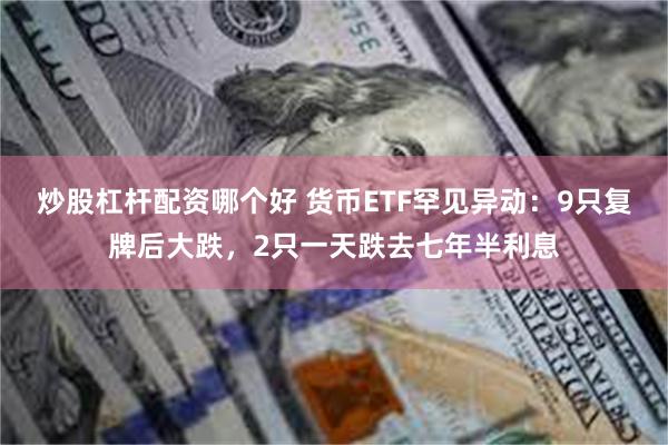 炒股杠杆配资哪个好 货币ETF罕见异动：9只复牌后大跌，2只一天跌去七年半利息